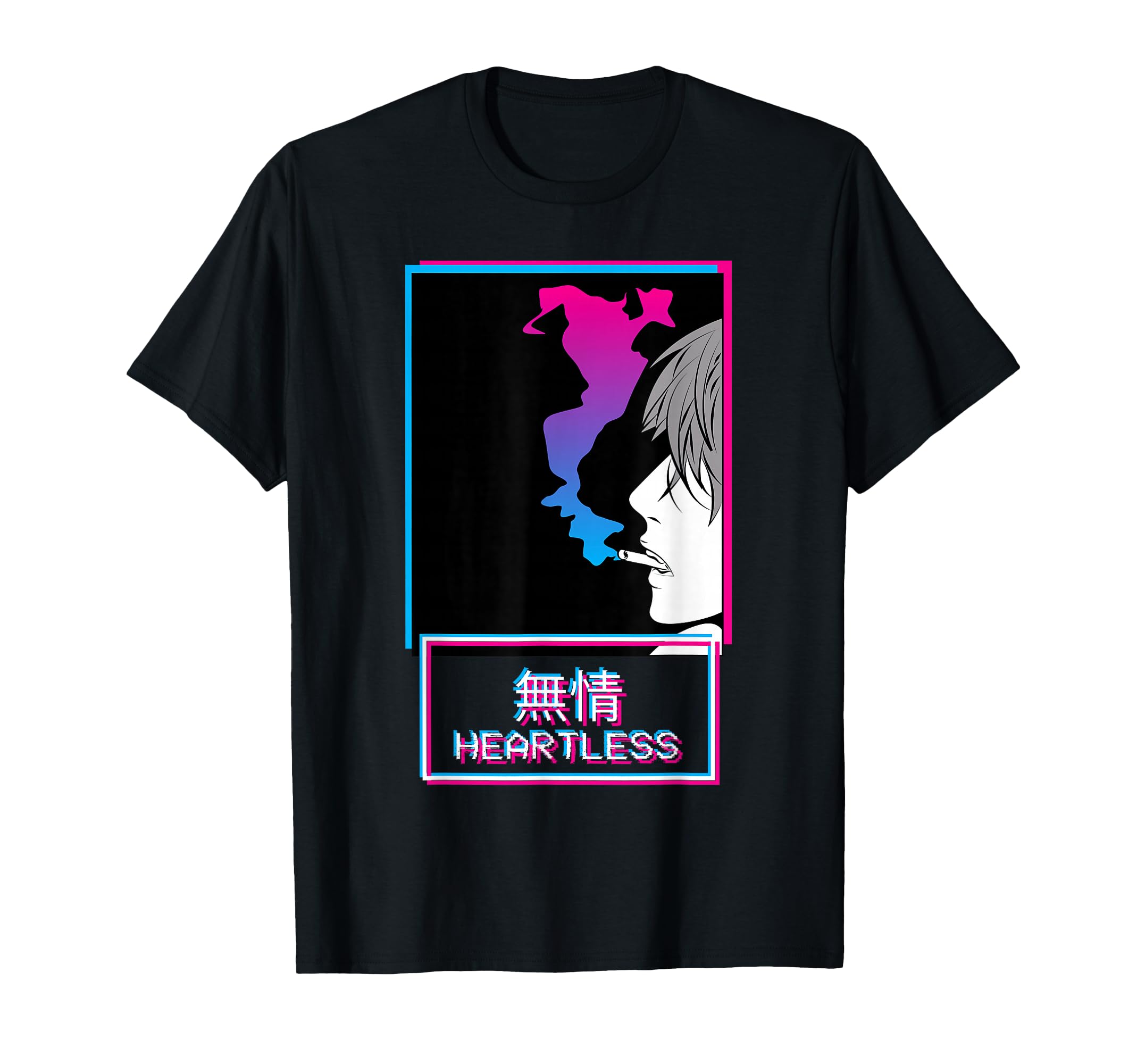 Heartless Anti Social Anime T-Shirt - Fun Novelty Design Men Women - T-Shirt, Sweatshirt, Hoodie