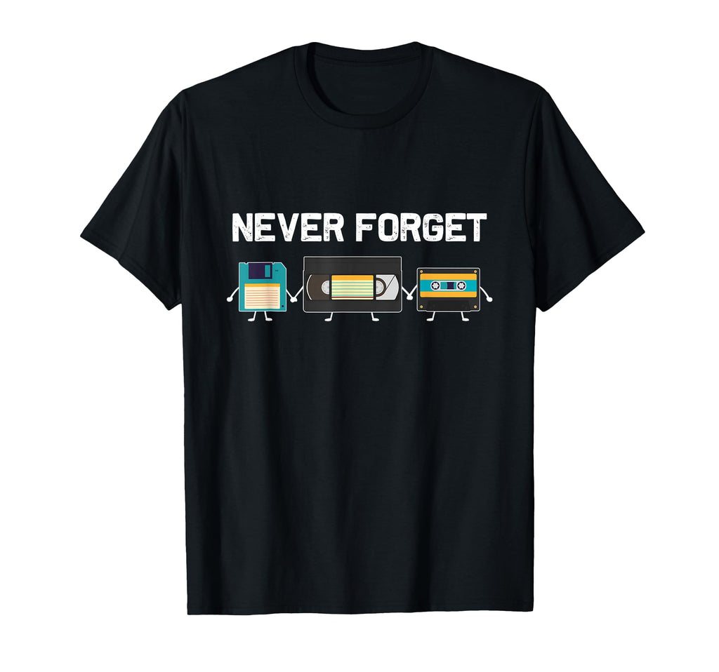 Never Forget Vhs Tape Cassette T-Shirt - Custom Art Print for Adults - T-Shirt, Sweatshirt, Hoodie