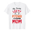 Proud Lefty Pitcher Mom Baseball T-Shirt - Trendy Graphic Men Women - T-Shirt, Sweatshirt, Hoodie