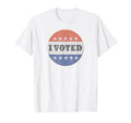 I Voted 2020 Vote Distressed T-Shirt - Novelty Apparel Men Women - T-Shirt, Sweatshirt, Hoodie