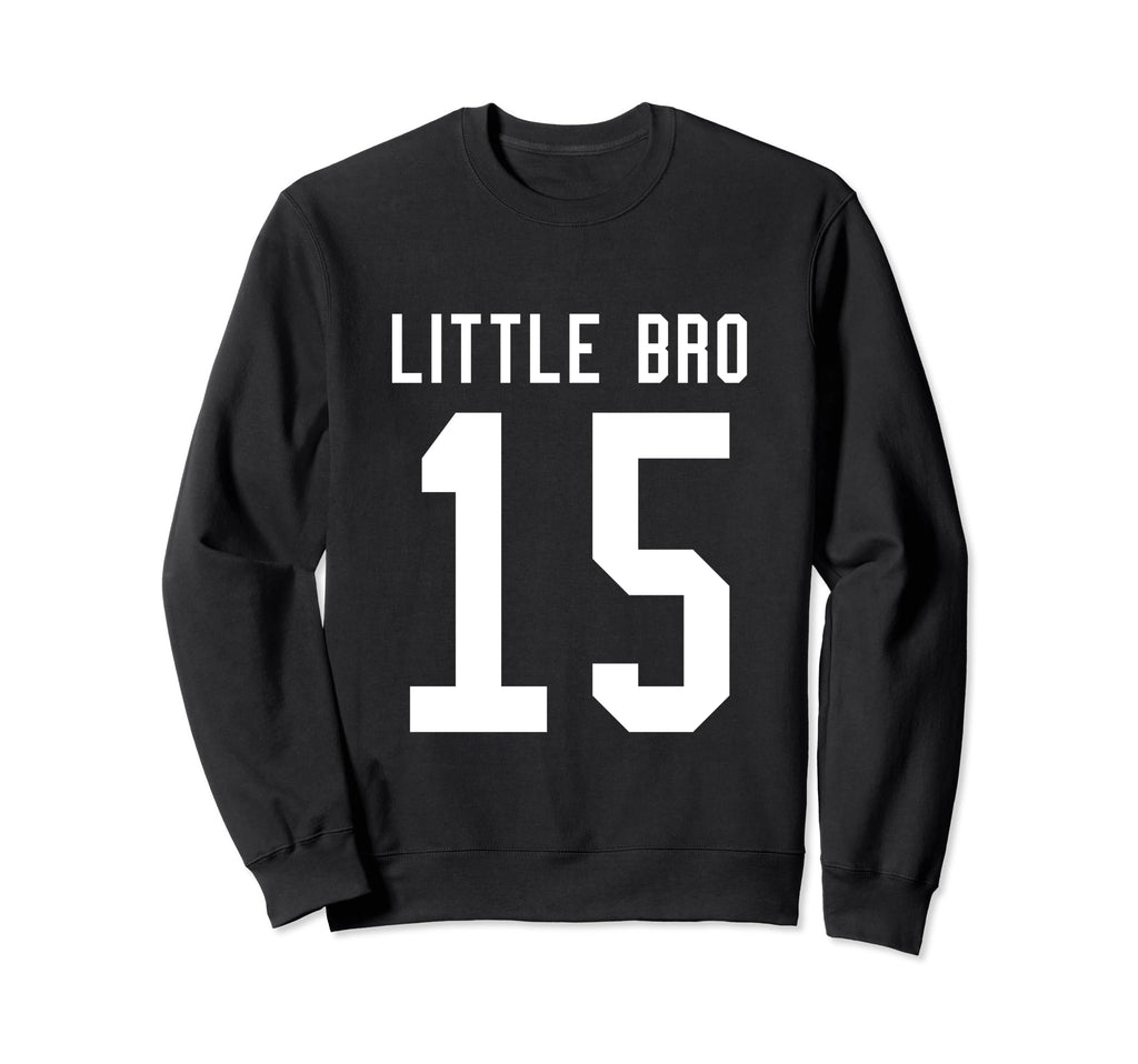 Number 15 Little Bro Biggest Fan Sweatshirt - Custom Art Print Unisex - T-Shirt, Sweatshirt, Hoodie