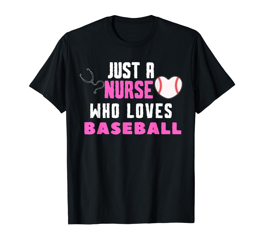 Just Nurse Who Loves Baseball Nurse And T-Shirt - Minimalist Print Unisex - T-Shirt, Sweatshirt, Hoodie