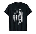 Baseball Dad American Flag 4Th July T-Shirt - Fun Novelty Design Men Women - T-Shirt, Sweatshirt, Hoodie