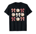 Baseball Coquette Bow Mom Sister T-Shirt - Casual Everyday Wear for Adults - T-Shirt, Sweatshirt, Hoodie