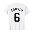 Cousin Team Uniform 6 Handball T-Shirt - Minimalist Print for Adults - T-Shirt, Sweatshirt, Hoodie