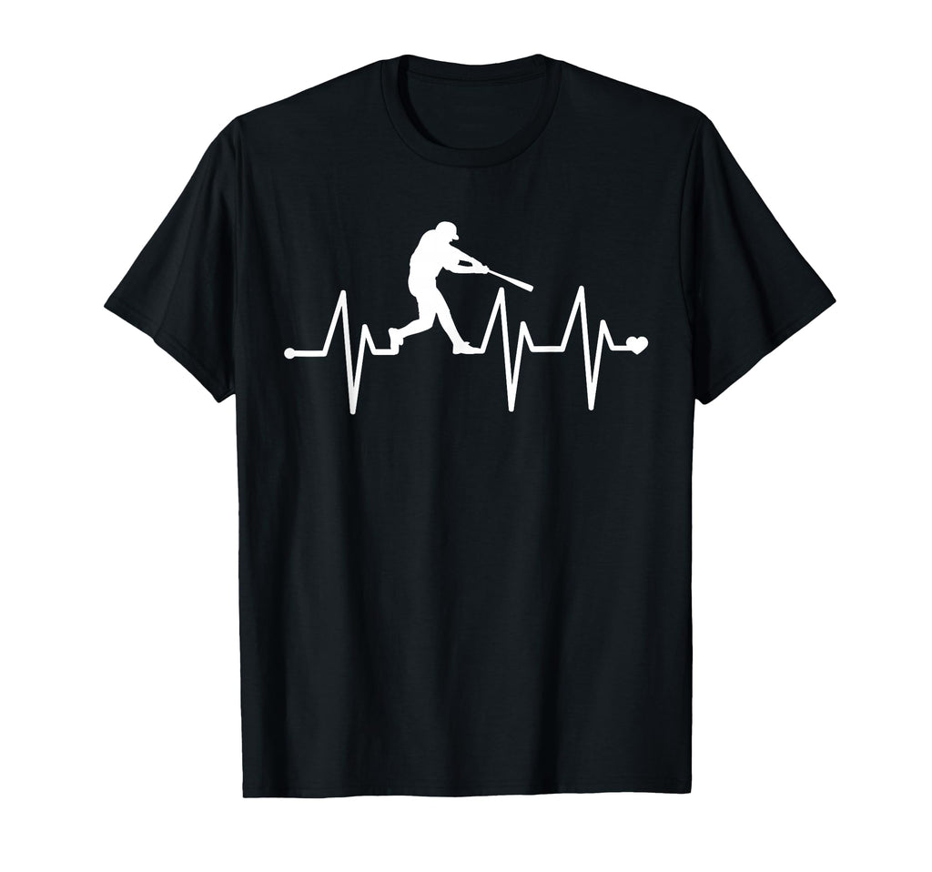 Baseball Heartbeat Pulse Funny T-Shirt - Aesthetic Graphic Men Women - T-Shirt, Sweatshirt, Hoodie