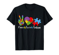 Peace Love Autism Puzzle April We T-Shirt - Custom Art Print for Adults - T-Shirt, Sweatshirt, Hoodie