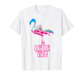 Miami Vice Neon Flamingo T-Shirt - Minimalist Print Men Women - T-Shirt, Sweatshirt, Hoodie