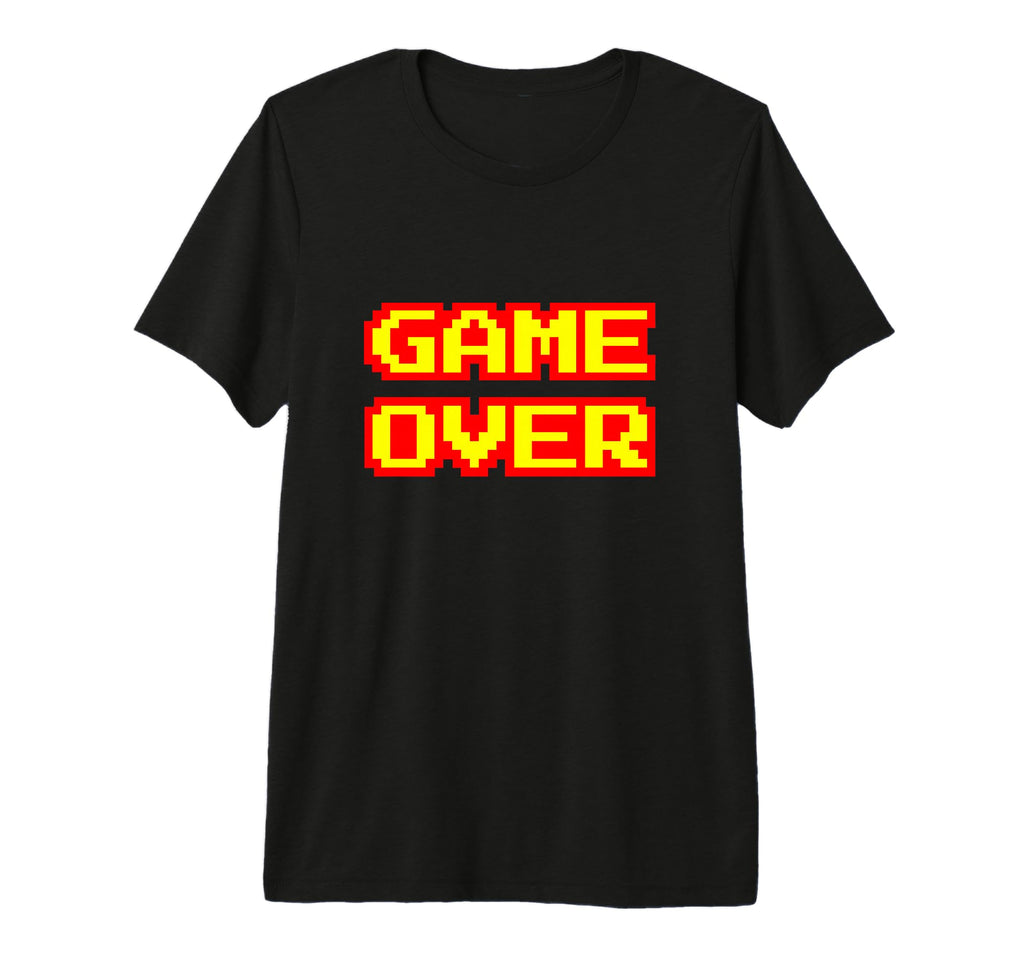 Game Over Arcade Video Games Gaming T-Shirt - Aesthetic Graphic Unisex - T-Shirt, Sweatshirt, Hoodie