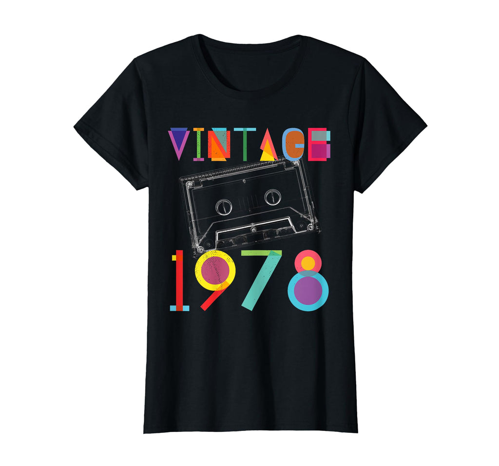 1978 Cassette Tape Birthday Gifts T-Shirt - Novelty Apparel Unisex - T-Shirt, Sweatshirt, Hoodie