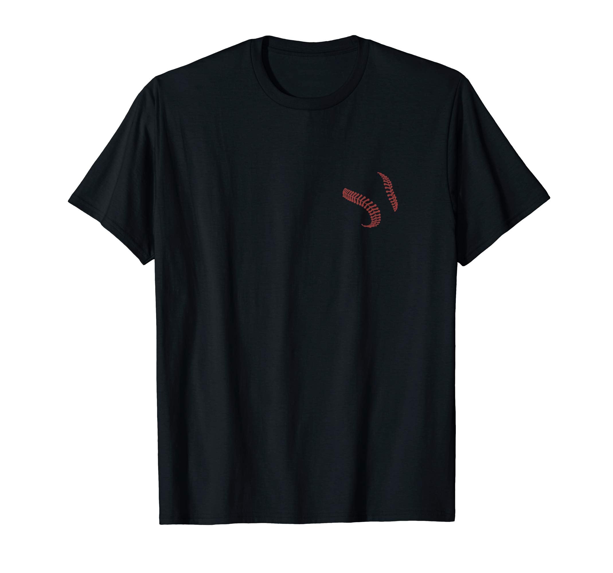 Baseball Stitches Left Chest Pocket T-Shirt - Trendy Graphic for Adults - T-Shirt, Sweatshirt, Hoodie