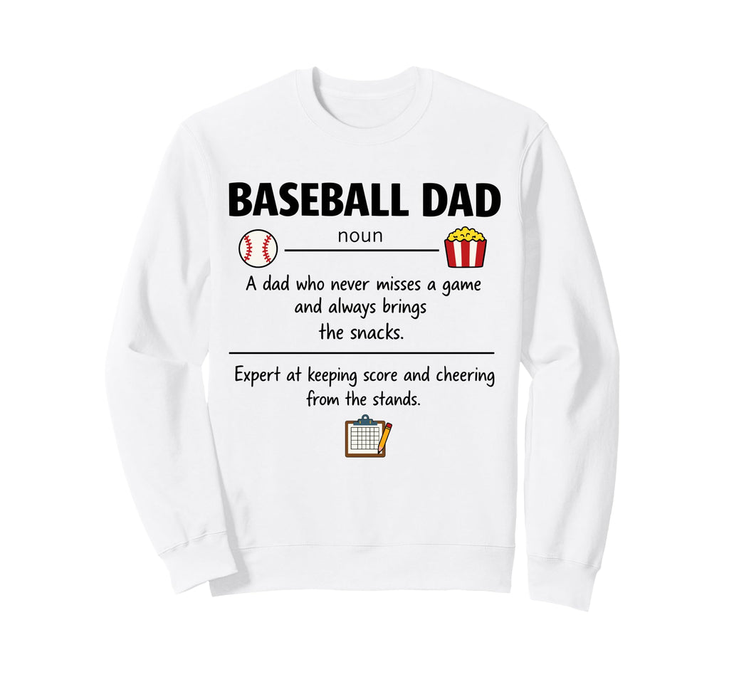 Baseball Dad Definition Gifts Sweatshirt - Aesthetic Graphic for Adults - T-Shirt, Sweatshirt, Hoodie