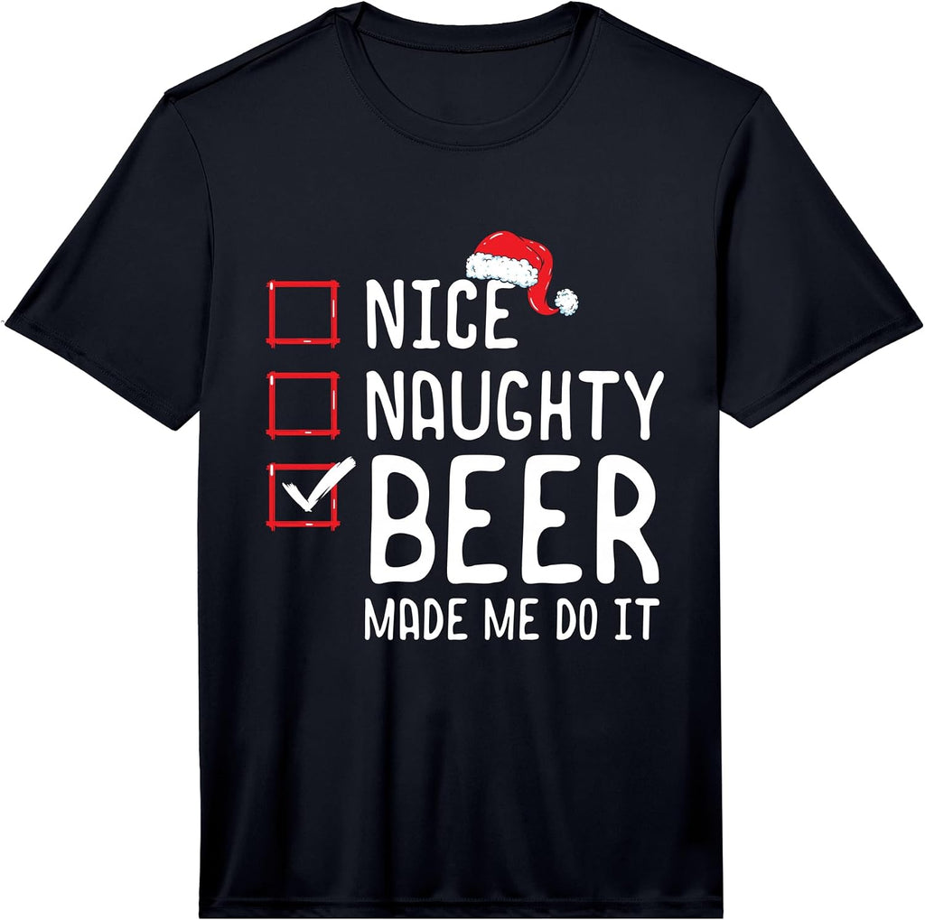 Nice Naughty List Funny Christmas Merch Gifts - Adult & Kids T-Shirts, Sweatshirts & Hoodies apparel design preview 1