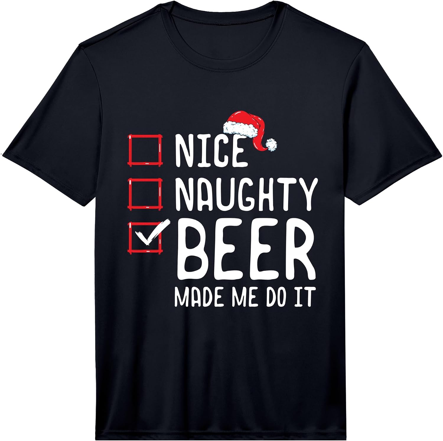 Nice Naughty List Funny Christmas Merch Gifts - Adult & Kids T-Shirts, Sweatshirts & Hoodies apparel design preview 1