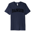 Bangor Me Distressed Black Varsity T-Shirt - Minimalist Print Unisex - T-Shirt, Sweatshirt, Hoodie