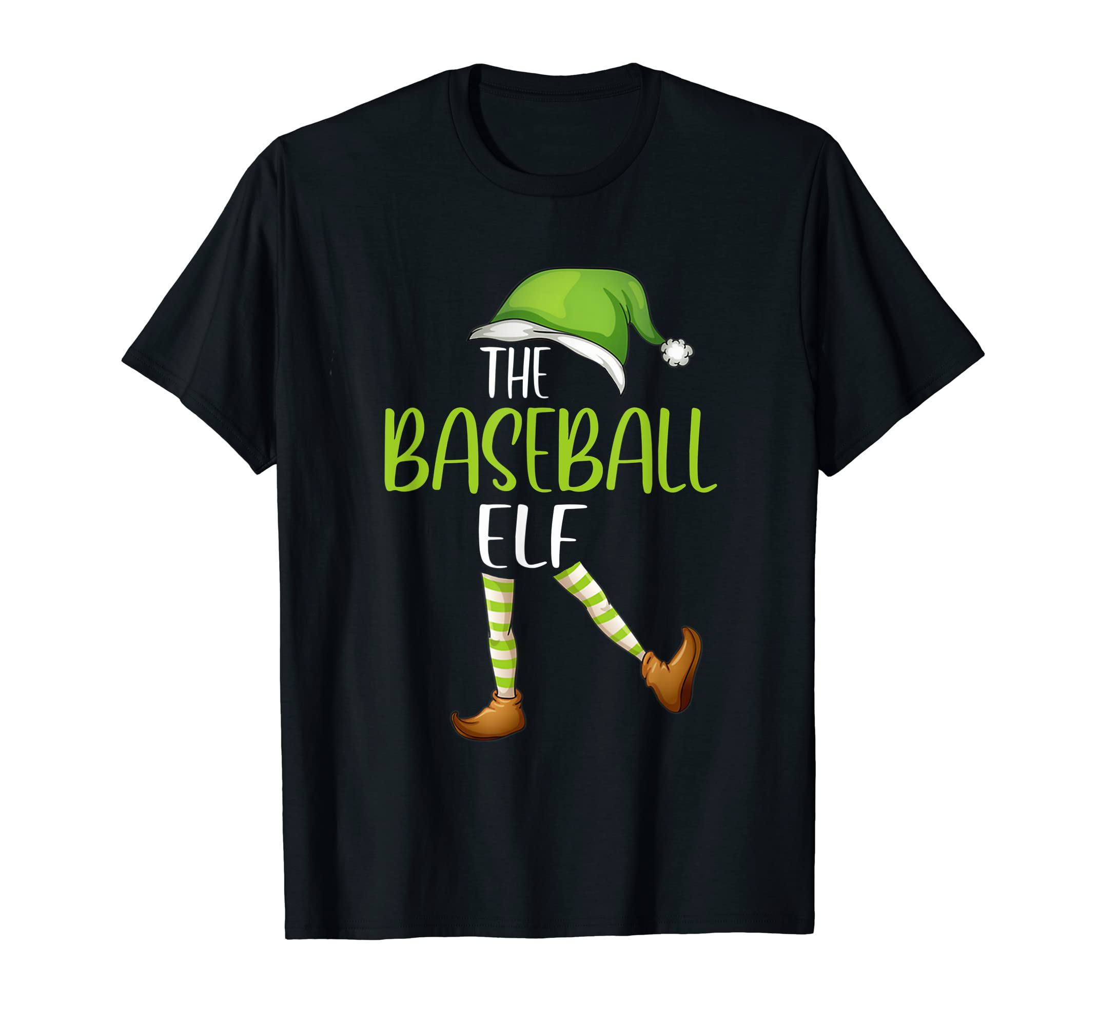 Baseball Elf Family Matching Pajama T-Shirt - Fun Novelty Design Unisex - T-Shirt, Sweatshirt, Hoodie