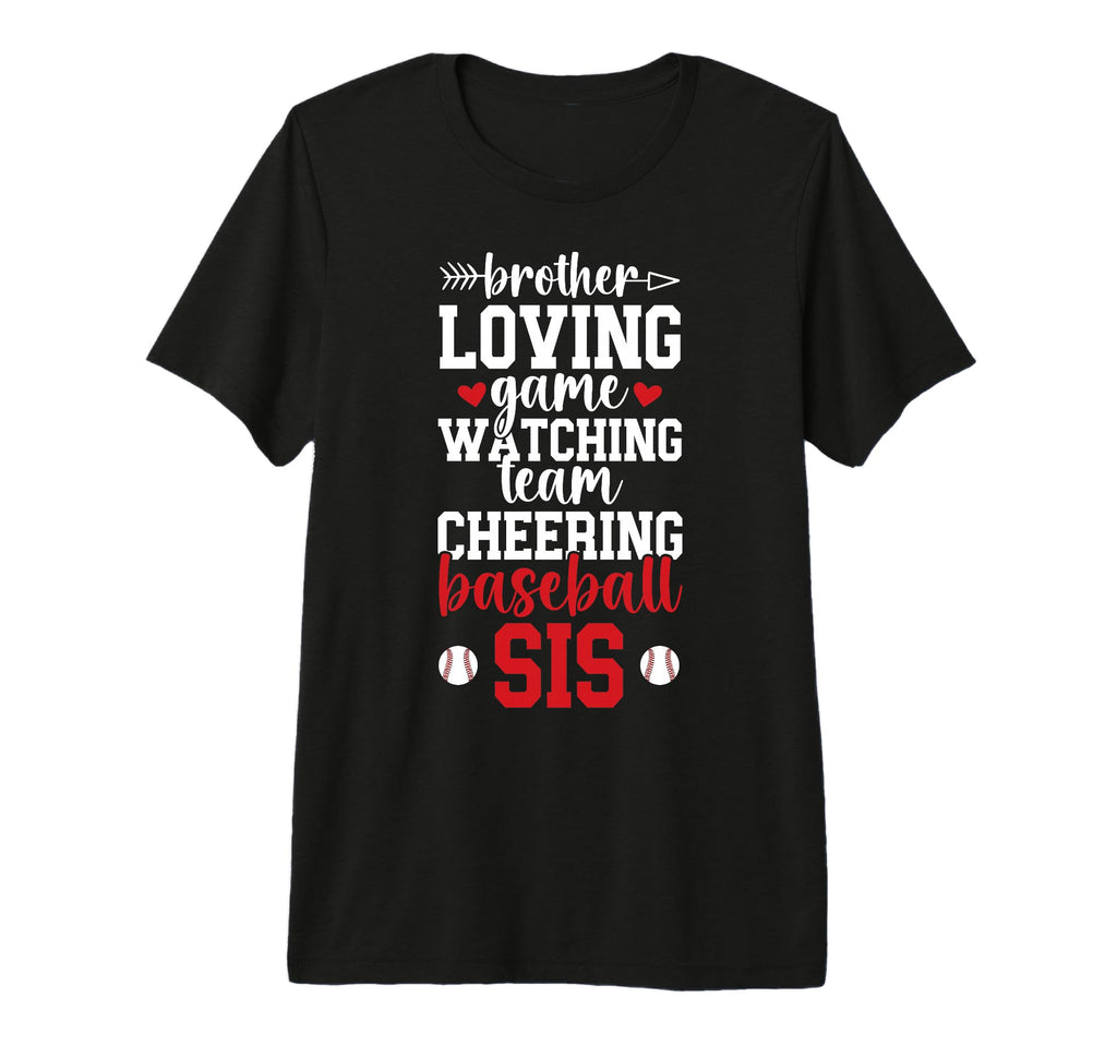 Baseball Sis Baseball Sister Baseball T-Shirt - Unique Graphic Men Women - T-Shirt, Sweatshirt, Hoodie