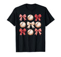 Baseball Coquette Bow Mom Sister T-Shirt - Trendy Graphic Unisex - T-Shirt, Sweatshirt, Hoodie