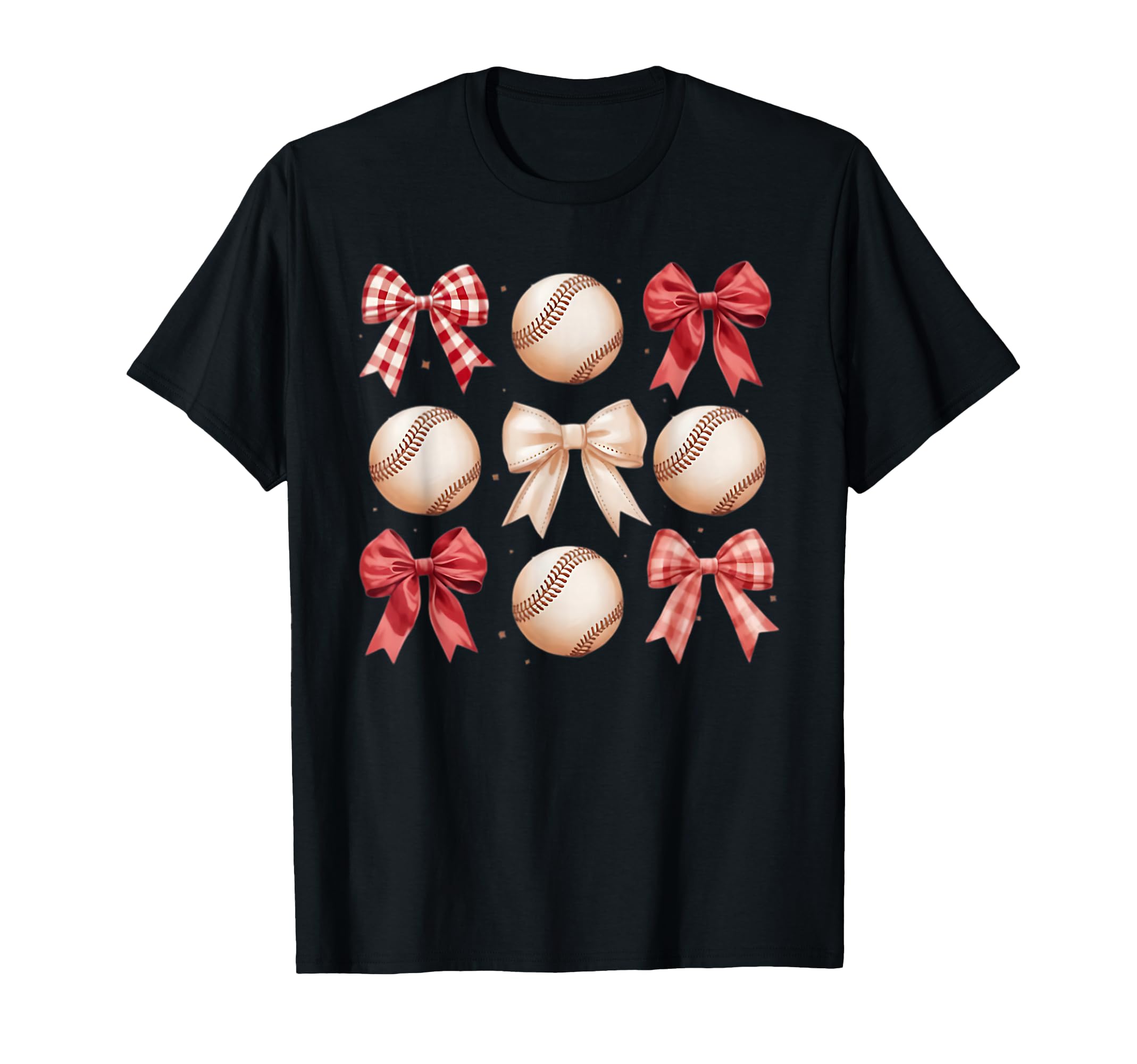 Baseball Coquette Bow Mom Sister T-Shirt - Trendy Graphic Unisex - T-Shirt, Sweatshirt, Hoodie