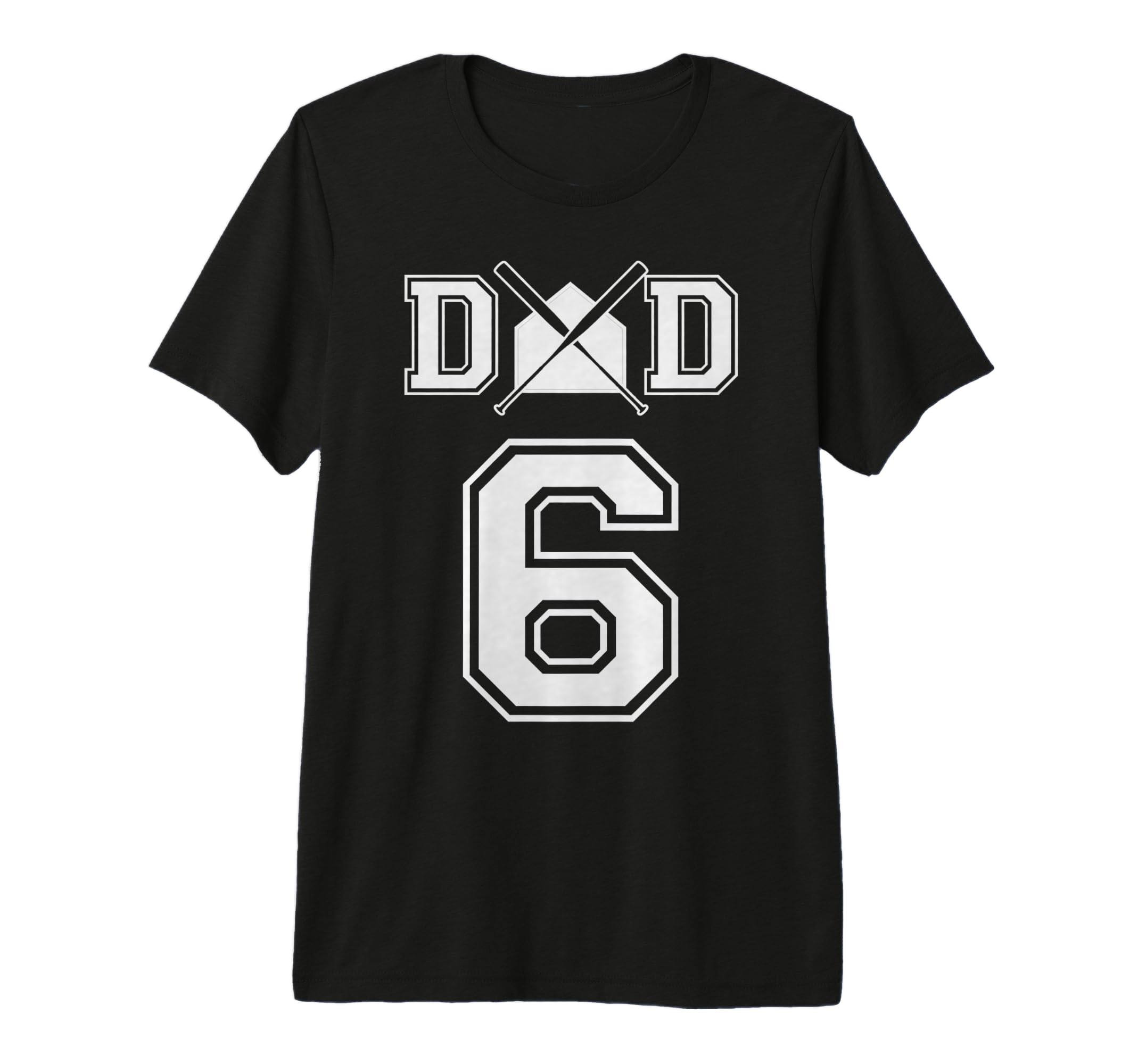 Number 6 Players Biggest Fan Baseball Or T-Shirt - Custom Art Print Unisex - T-Shirt, Sweatshirt, Hoodie
