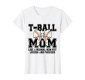 Womens T Ball Mama Baseball Tball Mom T-Shirt - Minimalist Print for Adults - T-Shirt, Sweatshirt, Hoodie