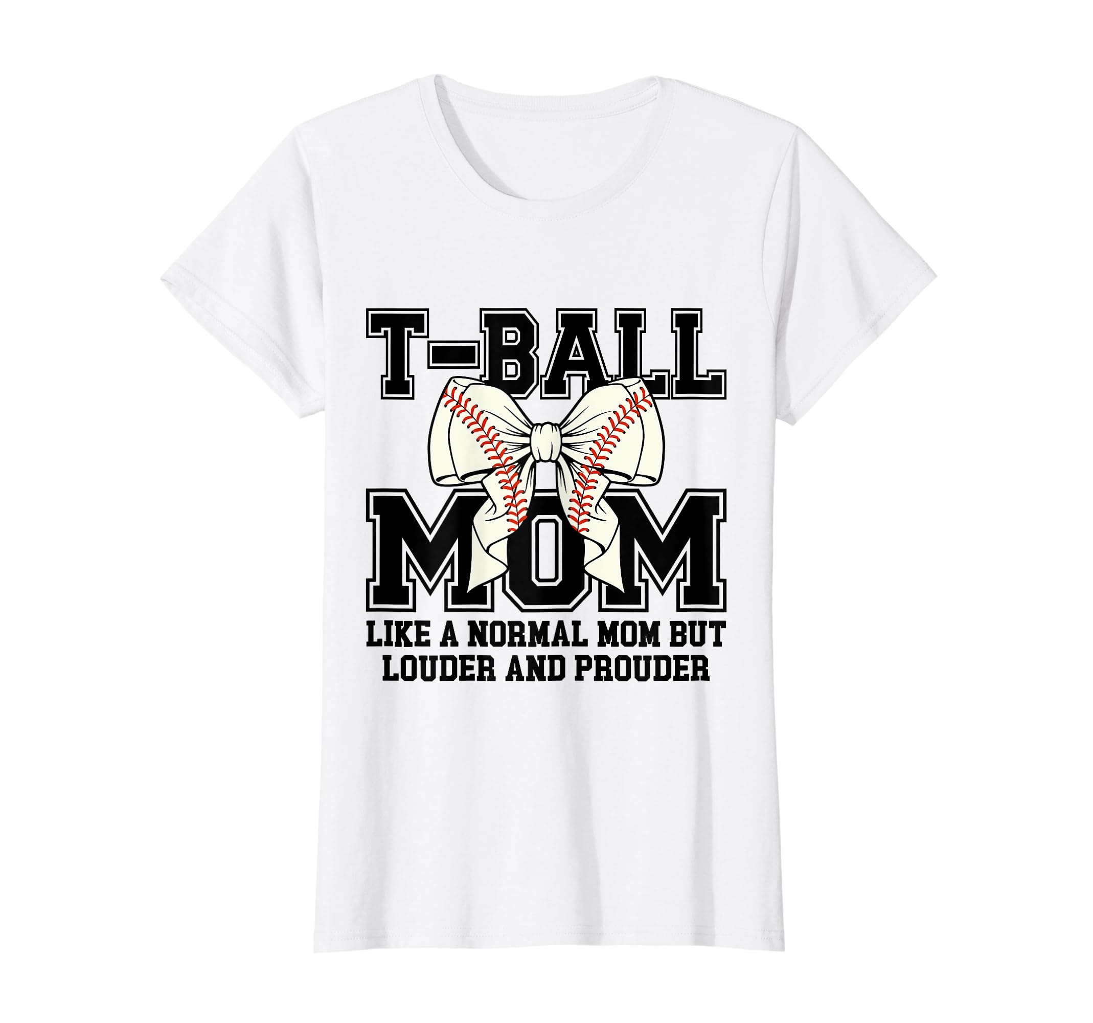 Womens T Ball Mama Baseball Tball Mom T-Shirt - Minimalist Print for Adults - T-Shirt, Sweatshirt, Hoodie