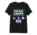 Arcade Gamer Gaming Pixel Space T-Shirt - Casual Everyday Wear Unisex - T-Shirt, Sweatshirt, Hoodie