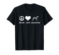 Peace Love Dalmatian T-Shirt - Streetwear Style Unisex - T-Shirt, Sweatshirt, Hoodie