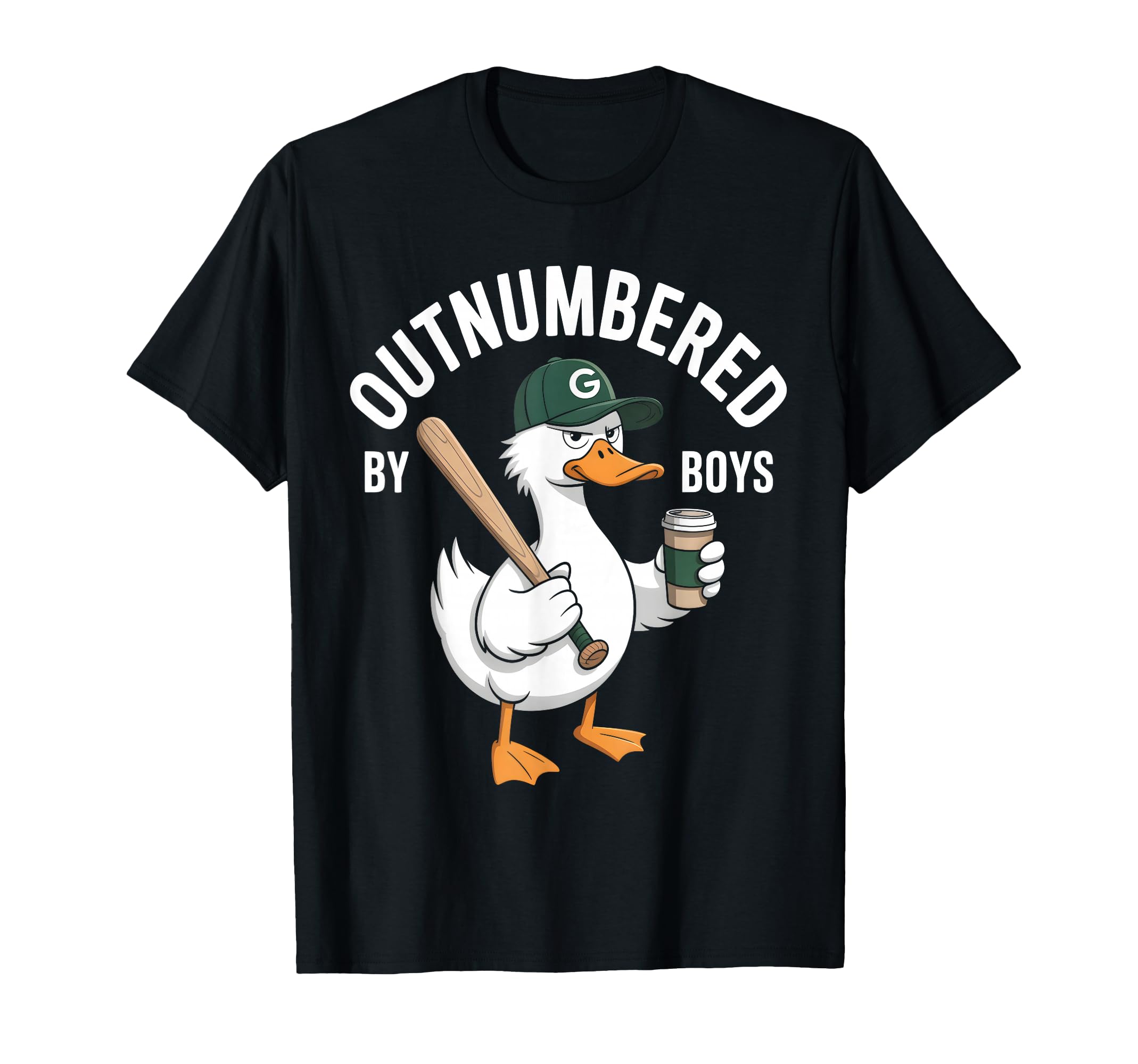 Funny Outnumbered Baseball Mothers T-Shirt - Fun Novelty Design Men Women - T-Shirt, Sweatshirt, Hoodie