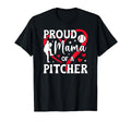 Proud Mama Baseball Pitcher Mom T-Shirt - Unique Graphic Men Women - T-Shirt, Sweatshirt, Hoodie