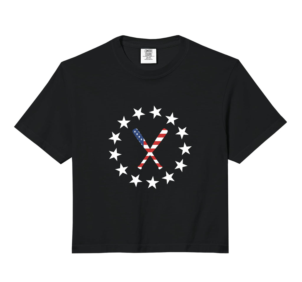 Baseball Bats American Flag Baseballin Hoodie - Novelty Apparel for Adults - T-Shirt, Sweatshirt, Hoodie