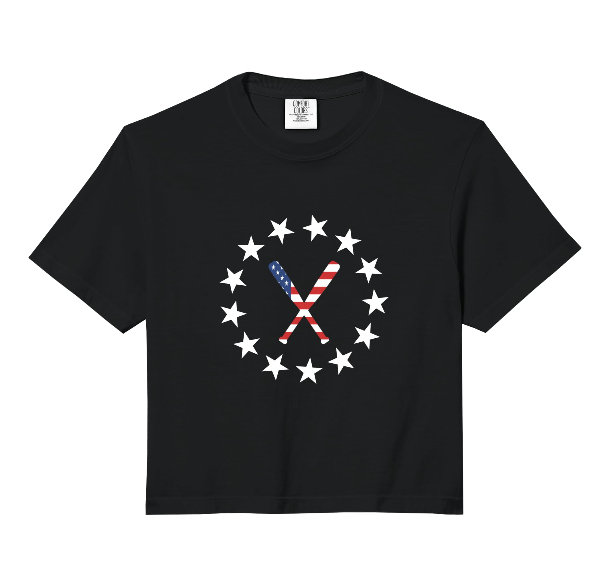 Baseball Bats American Flag Baseballin Hoodie - Novelty Apparel for Adults - T-Shirt, Sweatshirt, Hoodie
