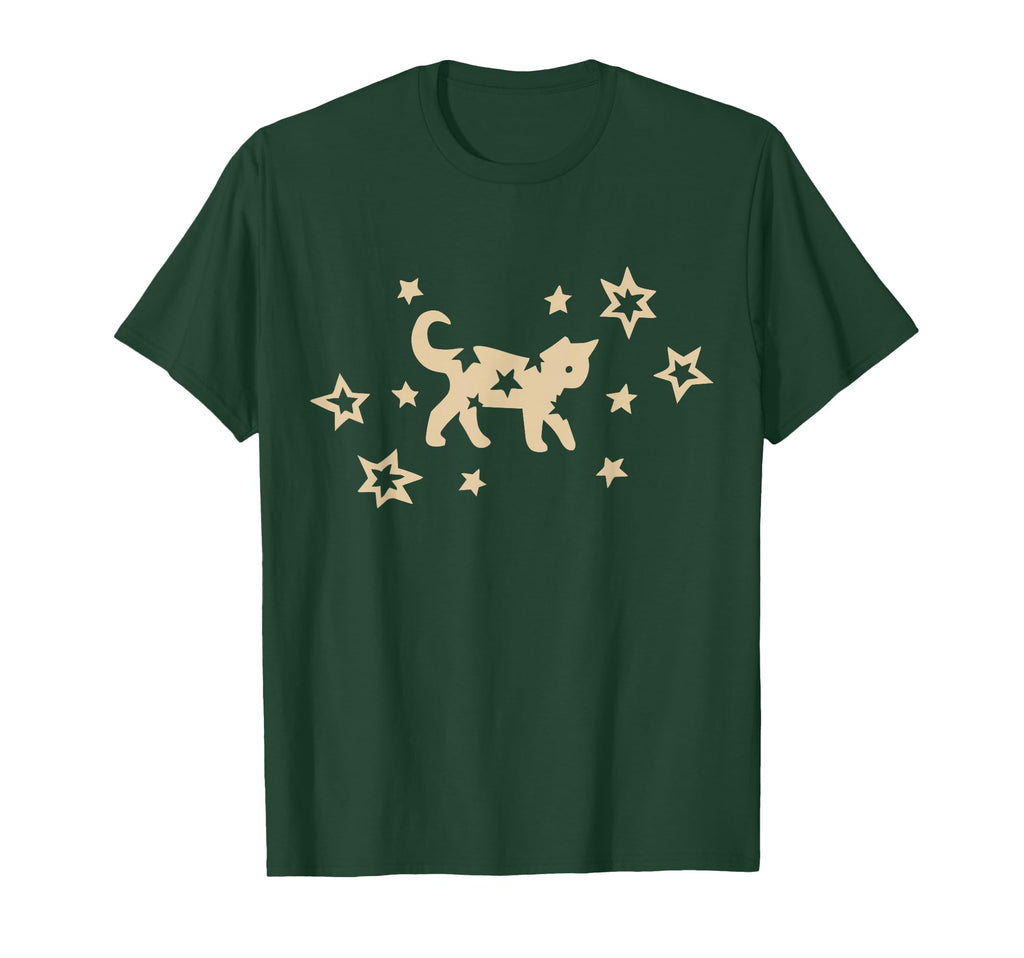90S Y2K Scary Kitten Cat Grunge Stars T-Shirt - Graphic Print for Adults - T-Shirt, Sweatshirt, Hoodie