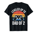Leveled Up To Dad 2 Gamer Fathers Day T-Shirt - Aesthetic Graphic Unisex - T-Shirt, Sweatshirt, Hoodie