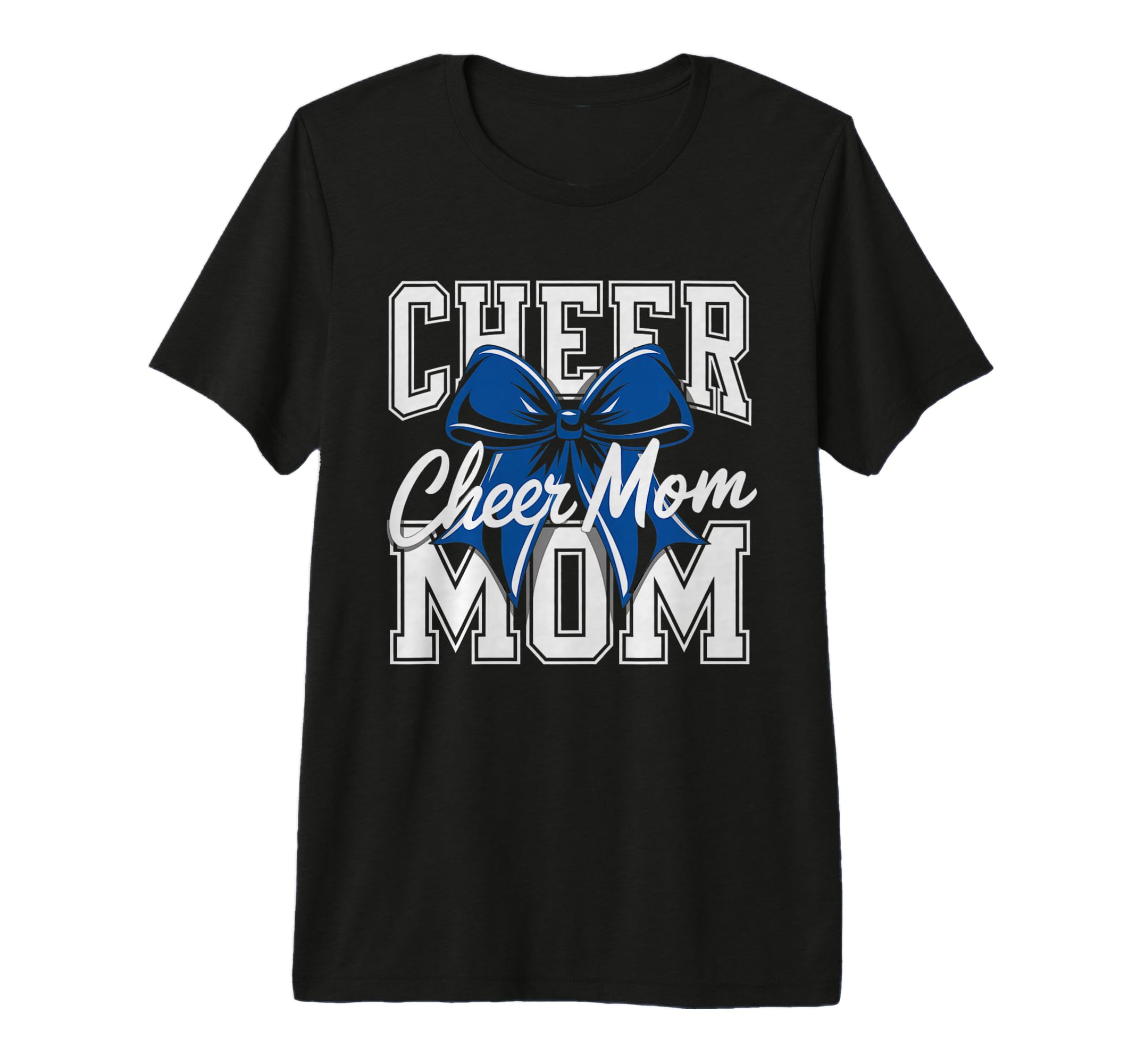 Cheer Mom Mother Bow Cheerleader T-Shirt - Casual Everyday Wear Men Women - T-Shirt, Sweatshirt, Hoodie