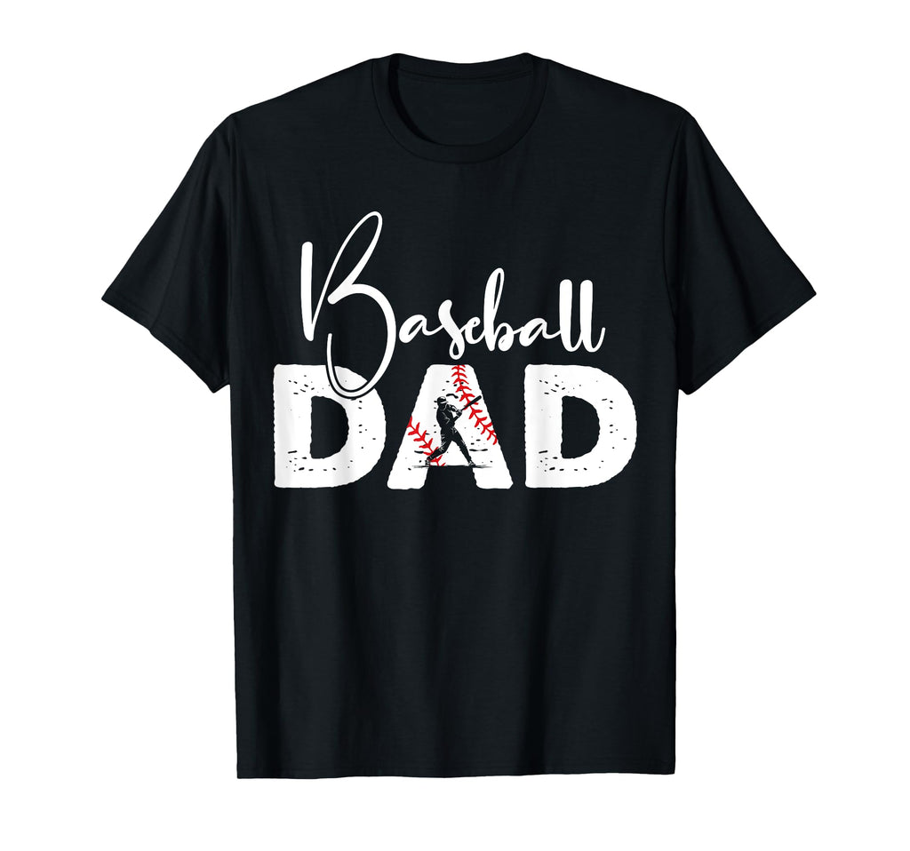 Baseball Dad Funny Heart Present T-Shirt - Casual Everyday Wear for Adults - T-Shirt, Sweatshirt, Hoodie