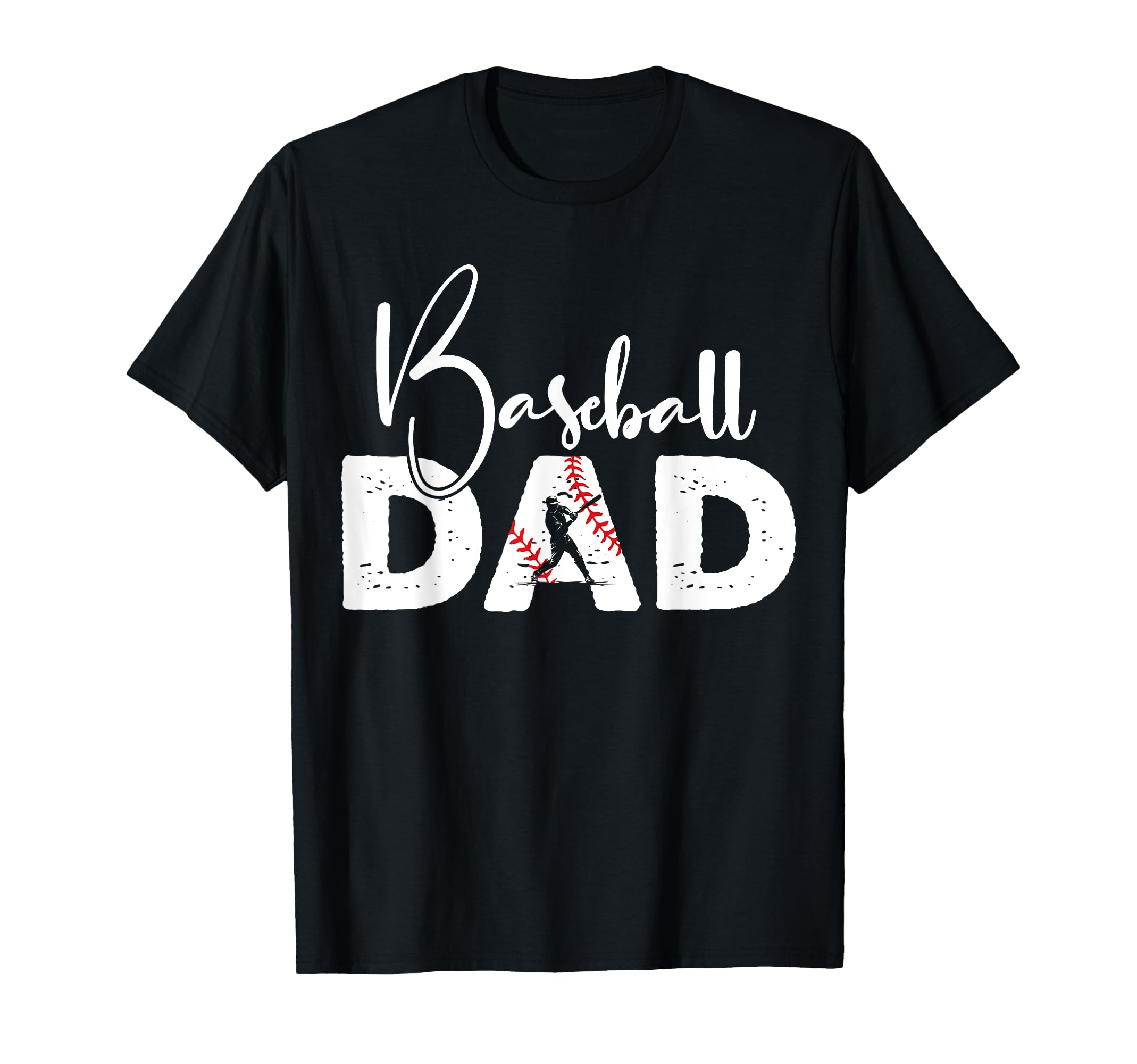 Baseball Dad Funny Heart Present T-Shirt - Casual Everyday Wear for Adults - T-Shirt, Sweatshirt, Hoodie