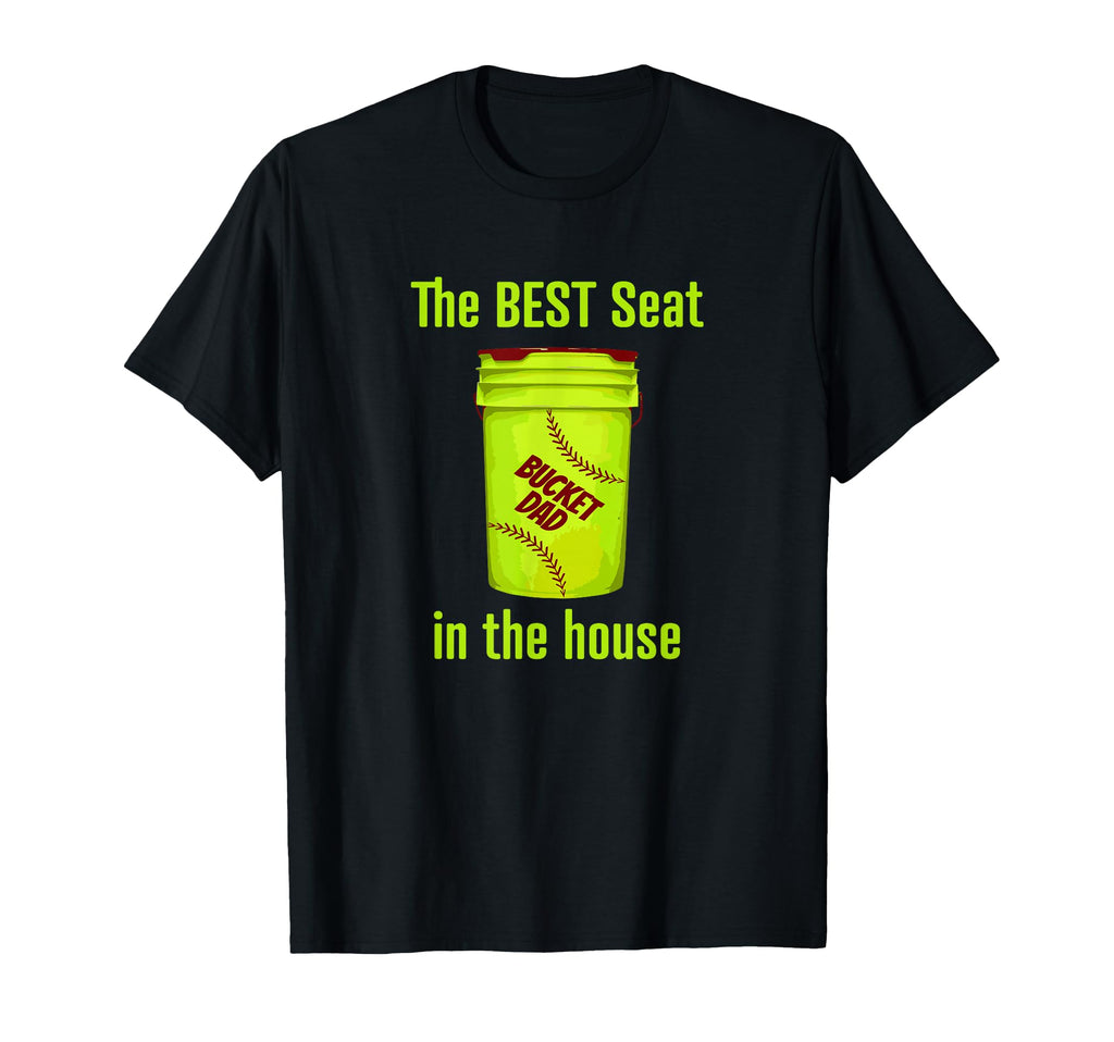As Tees Softball Dad Best Seat House T-Shirt - Unique Graphic Men Women - T-Shirt, Sweatshirt, Hoodie