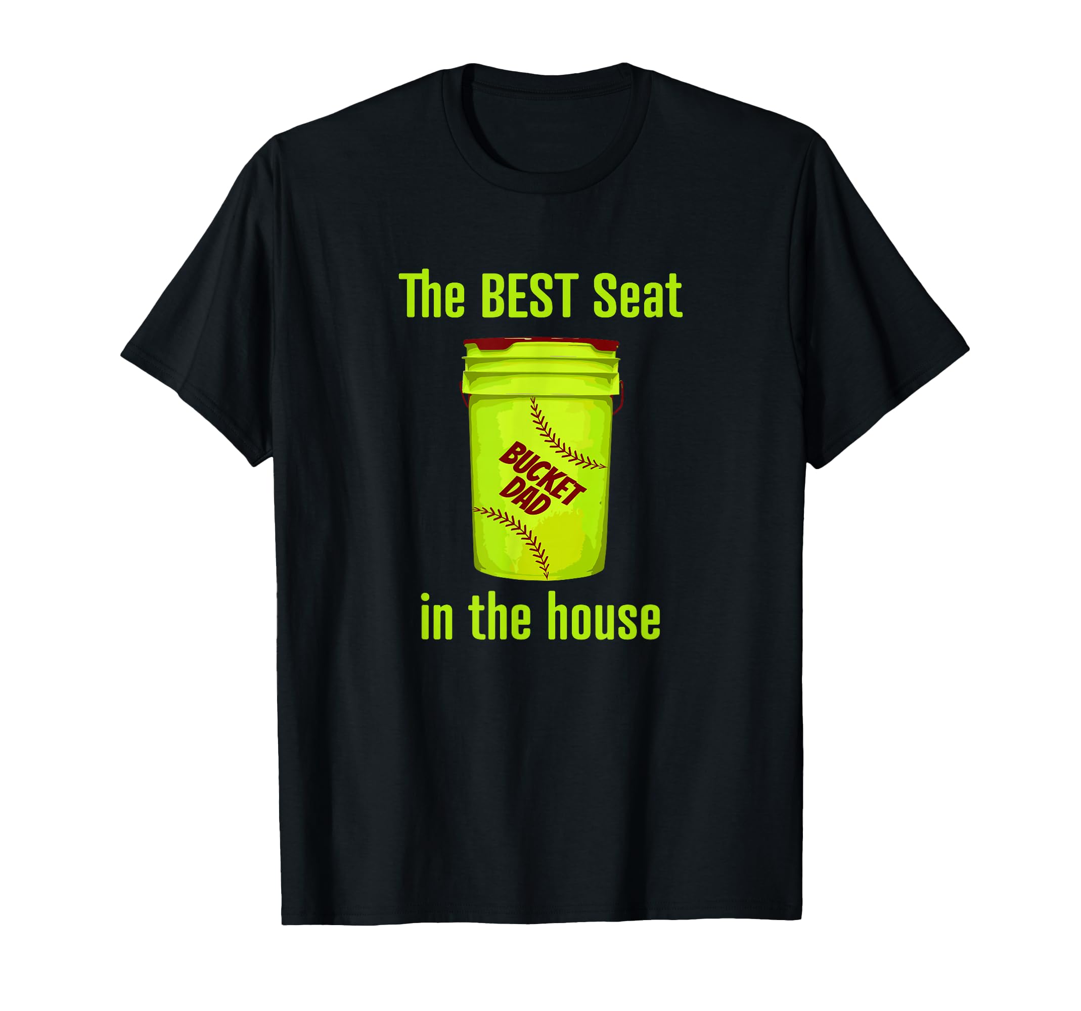 As Tees Softball Dad Best Seat House T-Shirt - Unique Graphic Men Women - T-Shirt, Sweatshirt, Hoodie