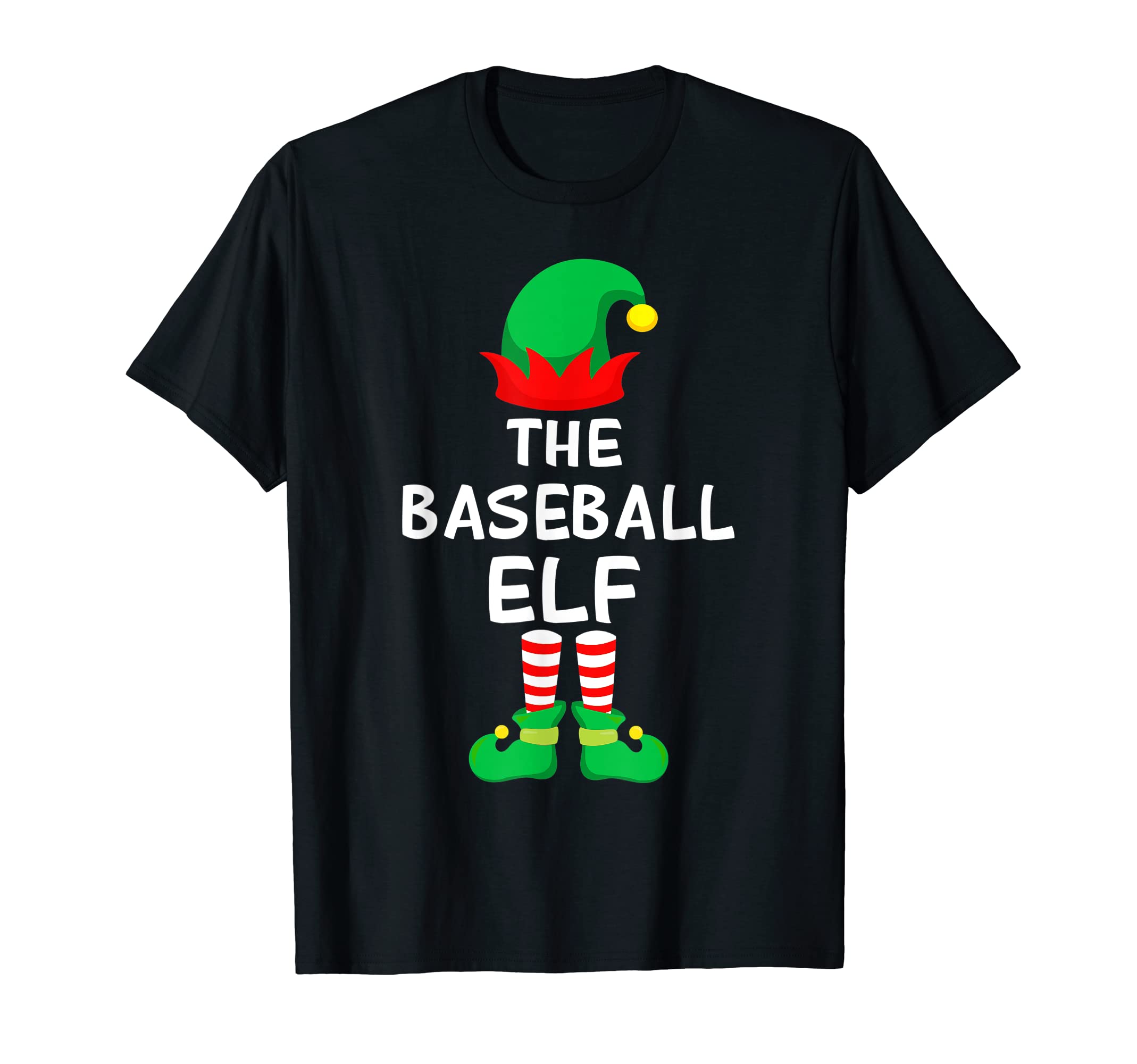 Funny Baseball Elf Family Matching T-Shirt - Fun Novelty Design for Adults - T-Shirt, Sweatshirt, Hoodie