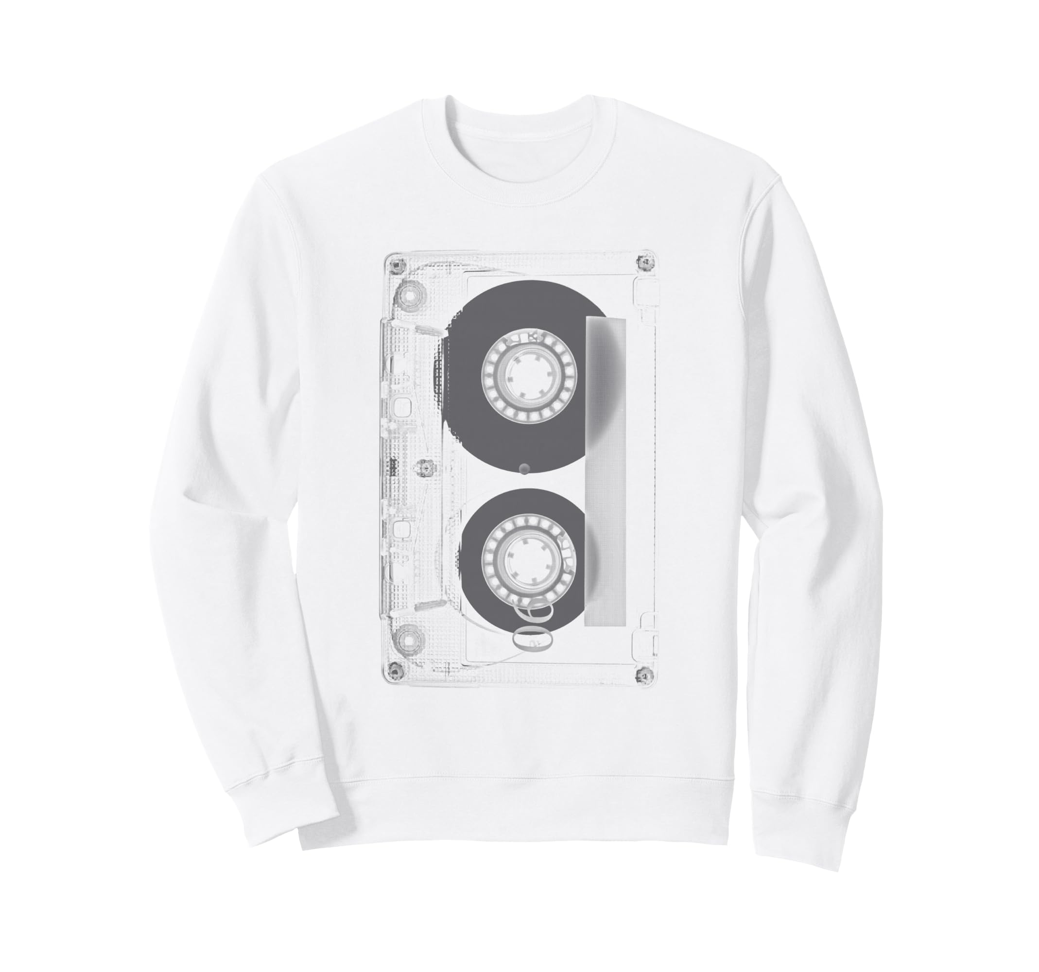 Cassette Audio Tape Aesthetic Sweatshirt - Custom Art Print for Adults - T-Shirt, Sweatshirt, Hoodie