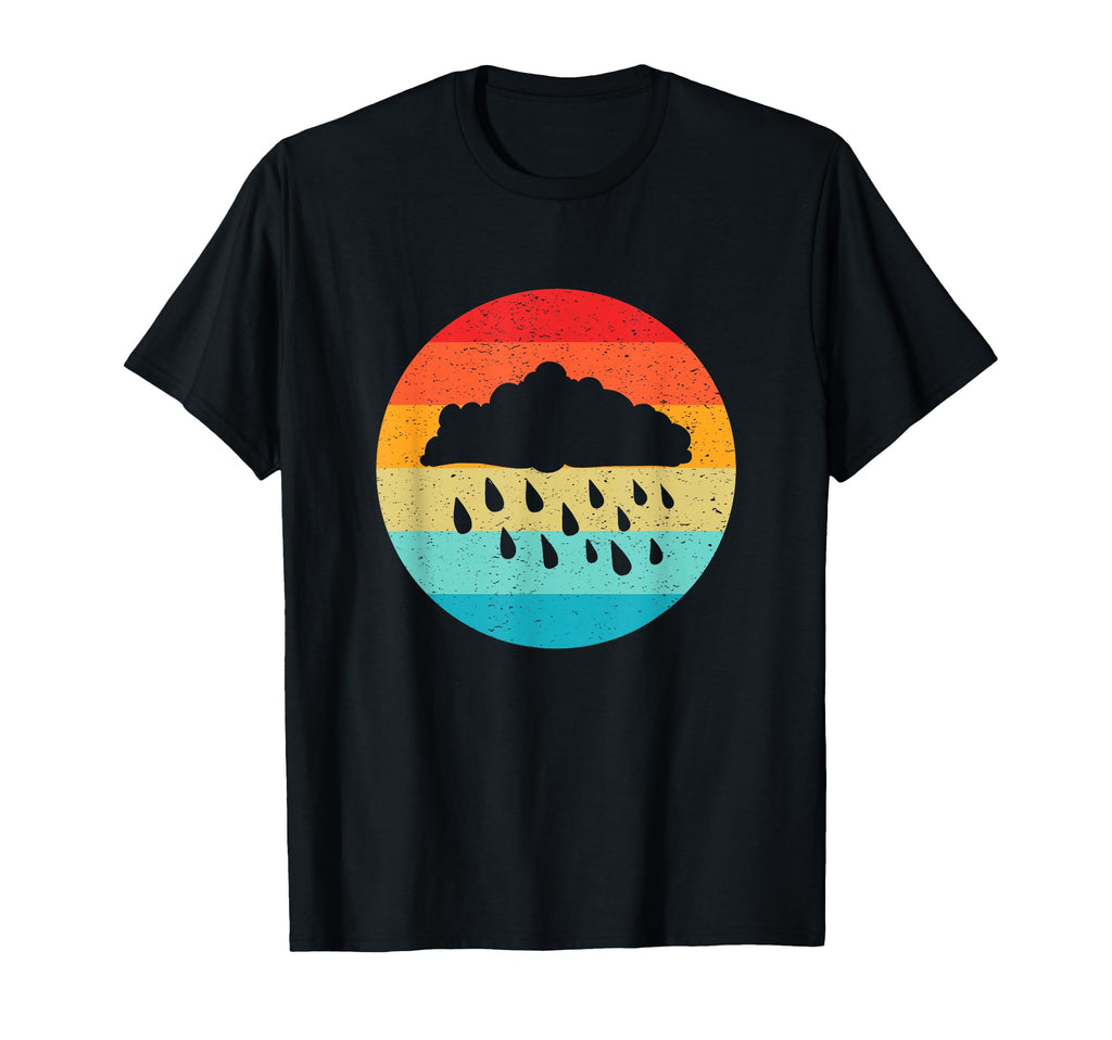 Rain Cloud Silhouette Sunset 80S T-Shirt - Fun Novelty Design Men Women - T-Shirt, Sweatshirt, Hoodie
