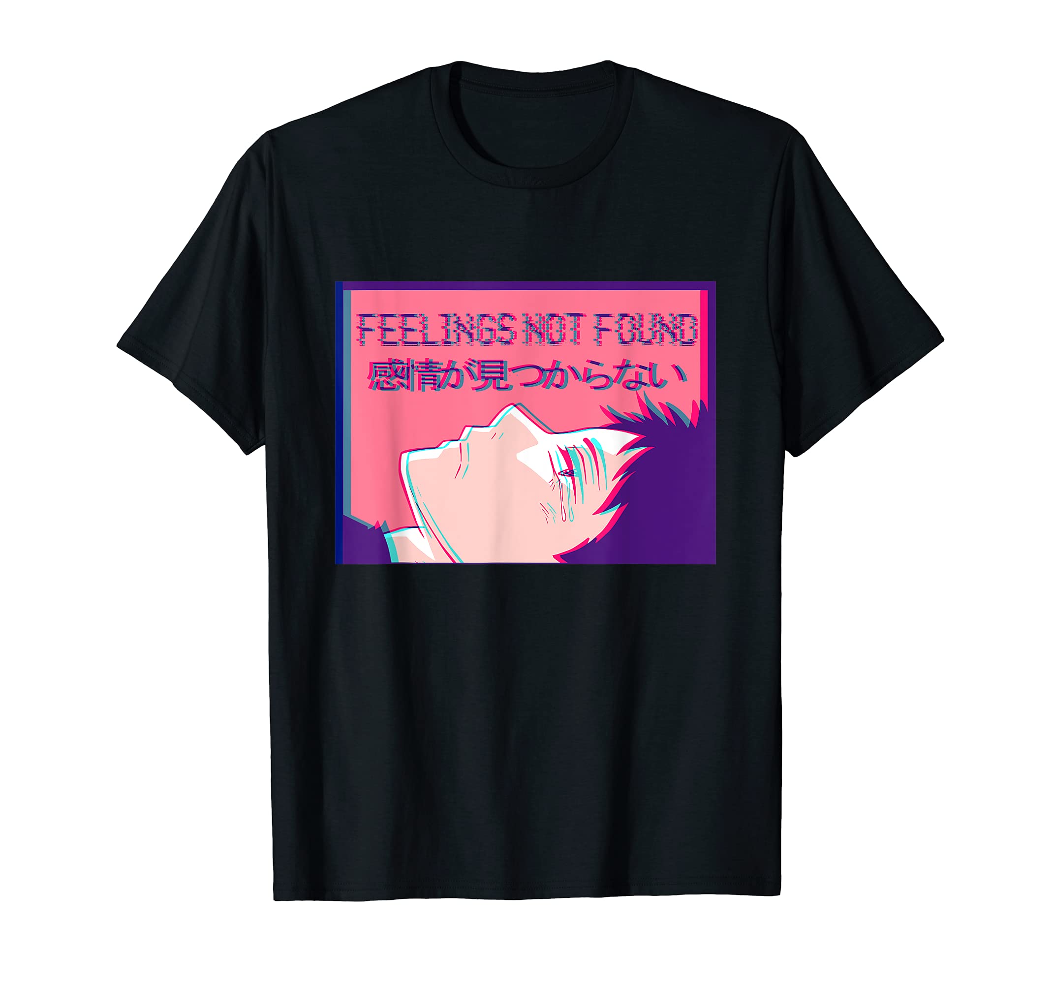 Feelings Not Found Sad Emo Anime T-Shirt - Novelty Apparel Unisex - T-Shirt, Sweatshirt, Hoodie