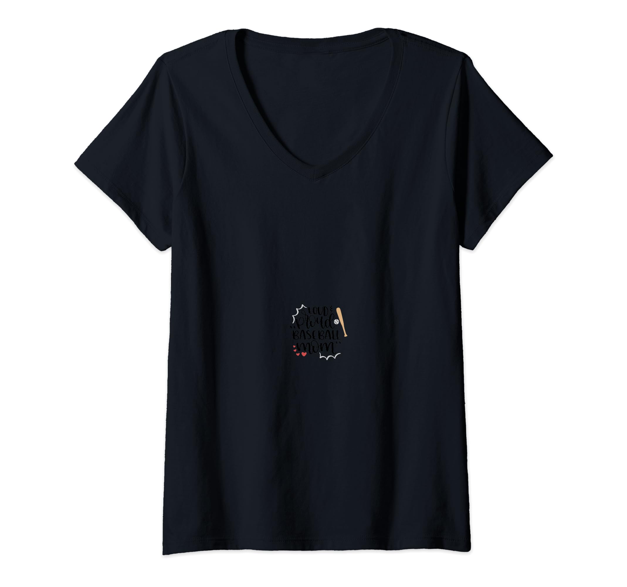 Loud Proud Baseball Mom Mother Gift Hoodie - Fun Novelty Design for Adults - T-Shirt, Sweatshirt, Hoodie