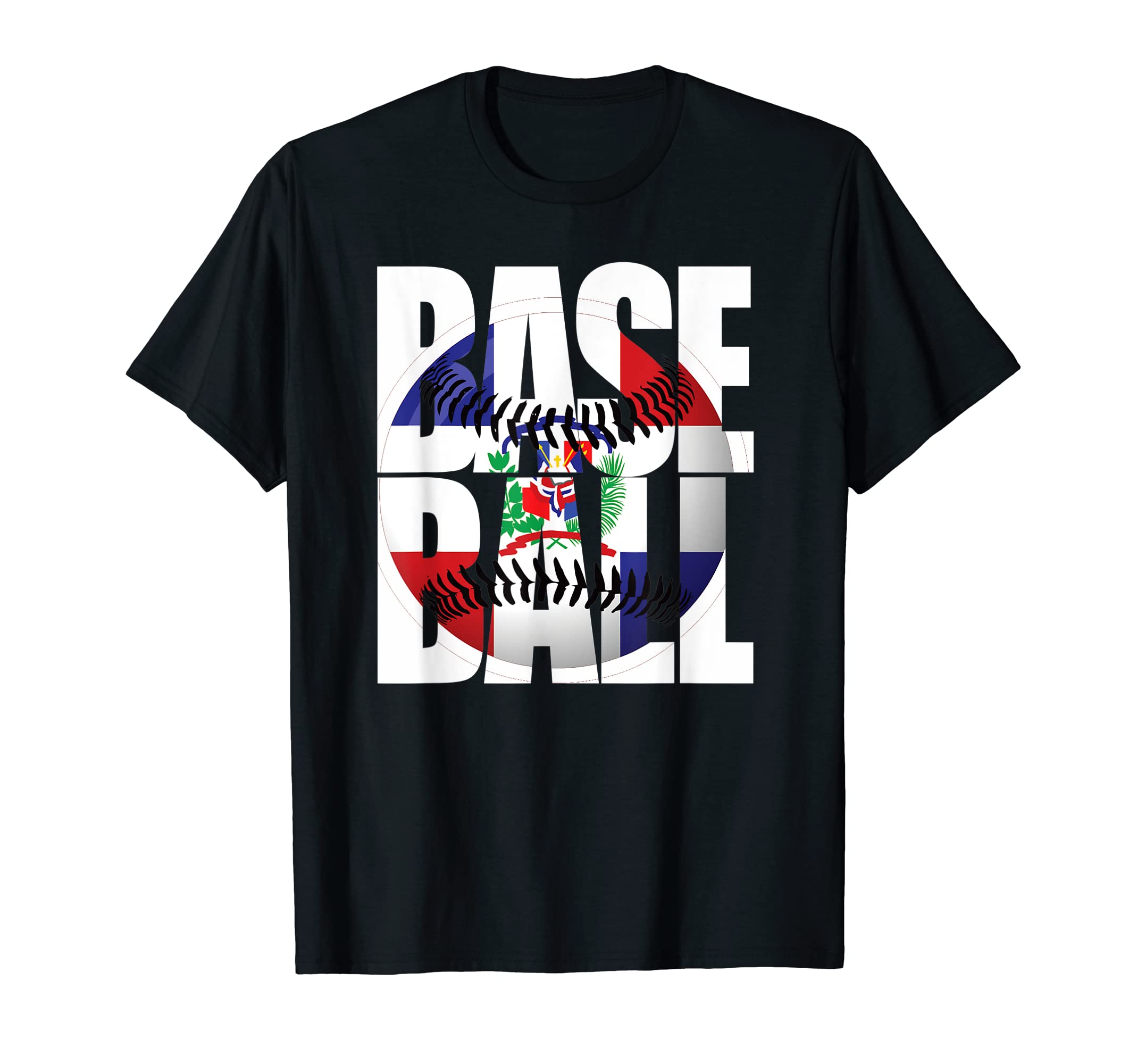 Dominican Republic Flag Baseball Pride T-Shirt - Novelty Apparel Men Women - T-Shirt, Sweatshirt, Hoodie