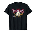 Arizona Wildcats Baseball Bite Black T-Shirt - Novelty Apparel for Adults - T-Shirt, Sweatshirt, Hoodie