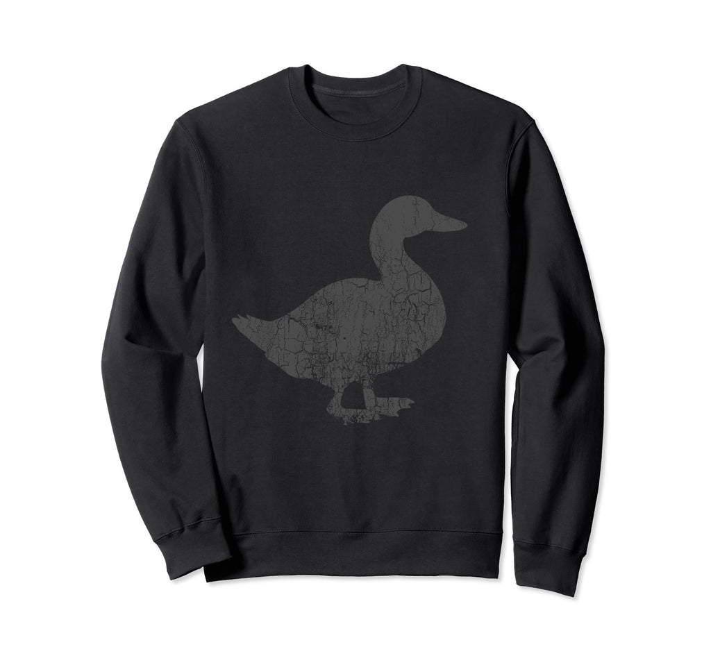 Duck Distressed Duck Sweatshirt - Custom Art Print Men Women - T-Shirt, Sweatshirt, Hoodie