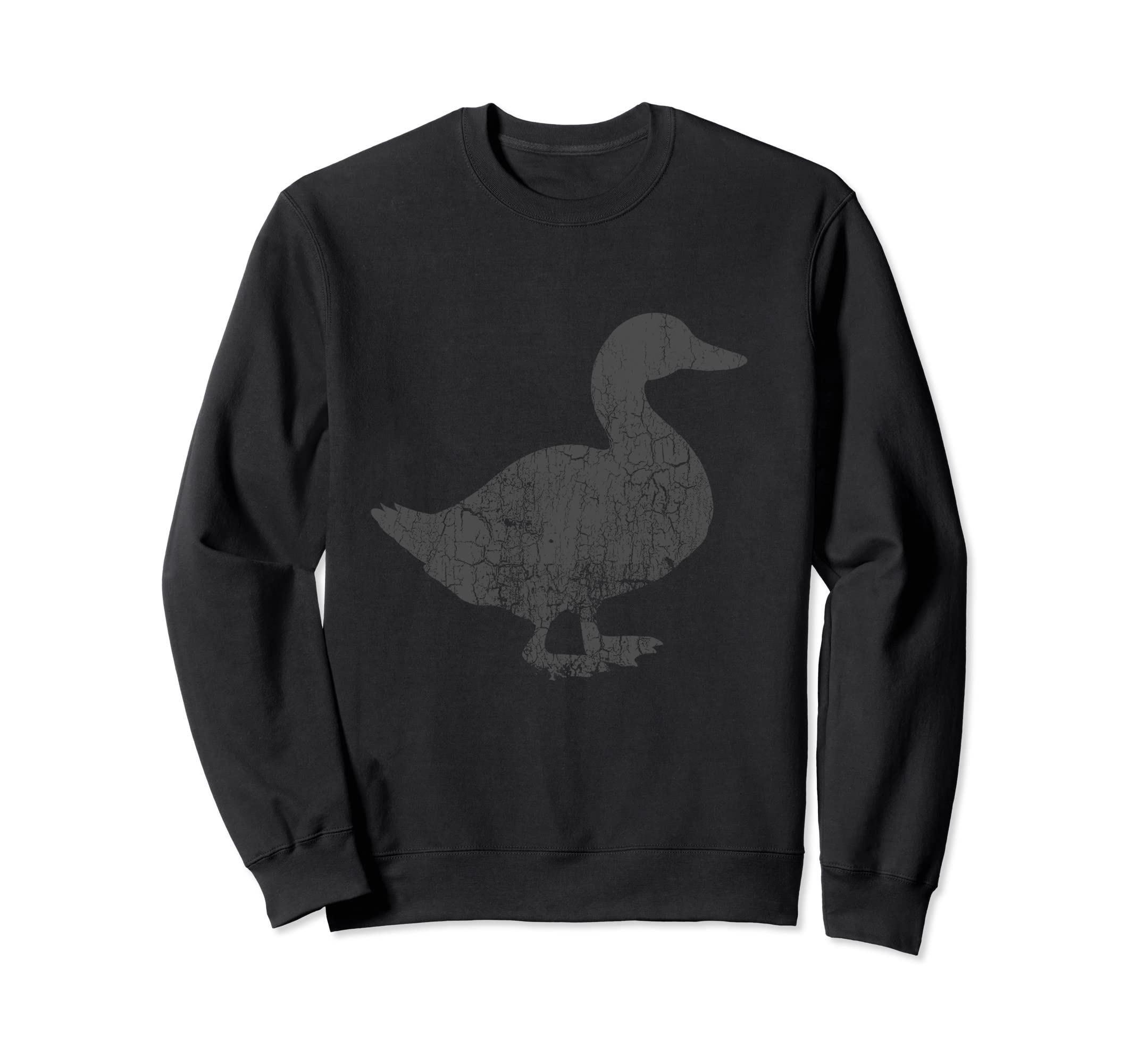 Duck Distressed Duck Sweatshirt - Custom Art Print Men Women - T-Shirt, Sweatshirt, Hoodie