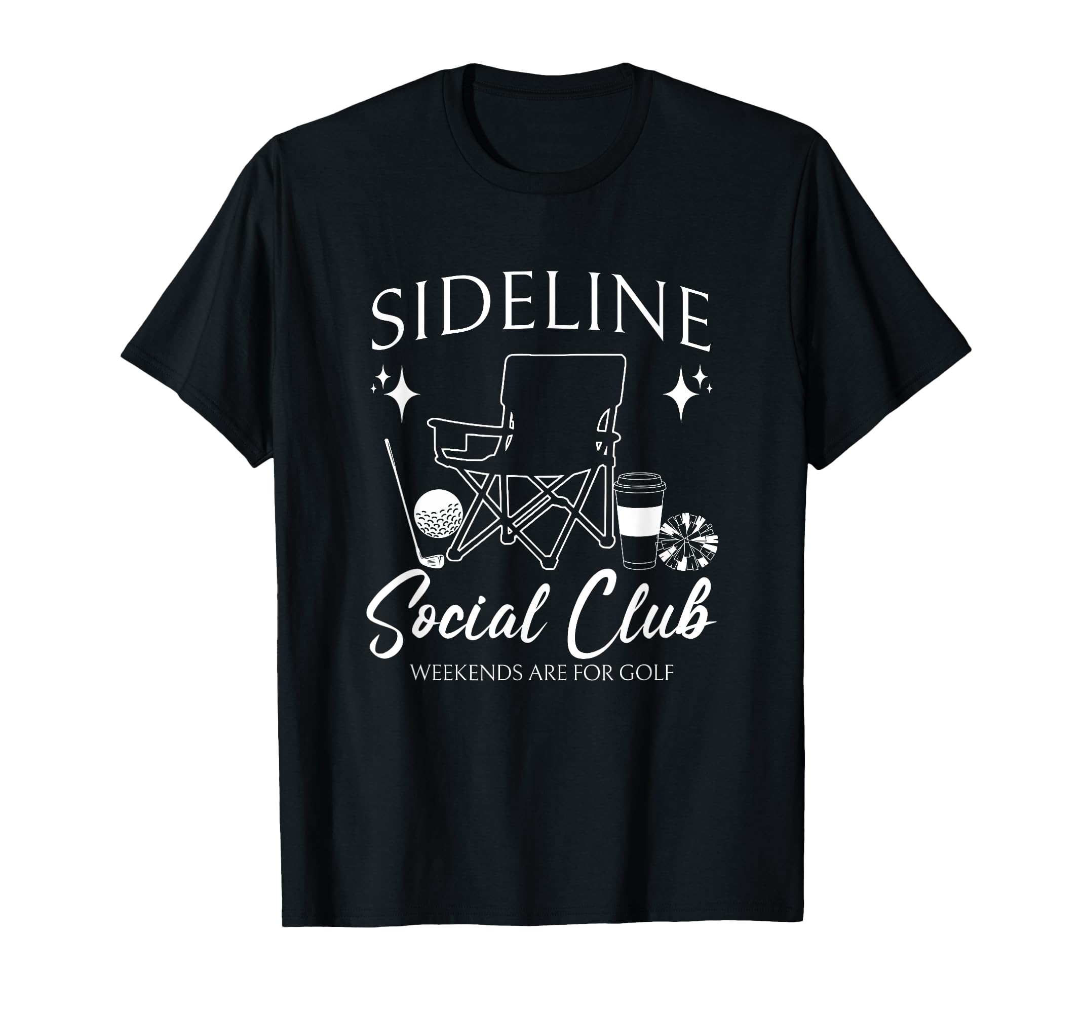 Sideline Social Club Golf Mom Game Day T-Shirt - Aesthetic Graphic Unisex - T-Shirt, Sweatshirt, Hoodie