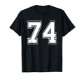 Number 74 Basketball Jersey Baseball T-Shirt - Custom Art Print for Adults - T-Shirt, Sweatshirt, Hoodie